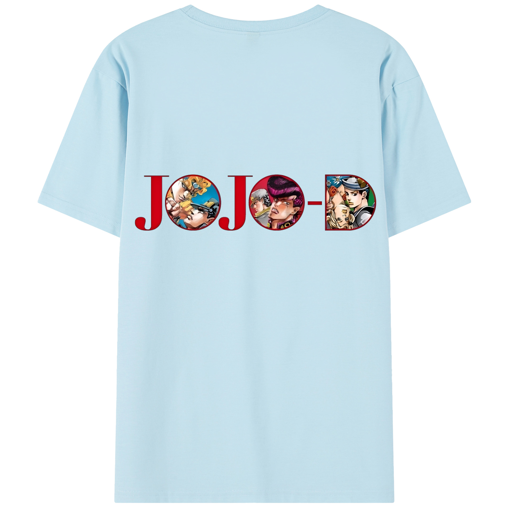 （画像用） ジョジョの奇妙な冒険 JoJo's Bizarre Adventure 綿100％半袖Tシャツ（背面プリント）